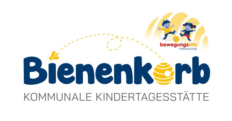 KITA Bienenkorb Logo mit Bewegungs Kita.indd