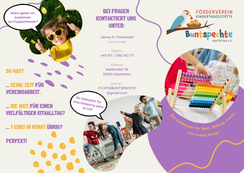 Flyer Förderverein 2024 (A4 (Querformat)) - Design