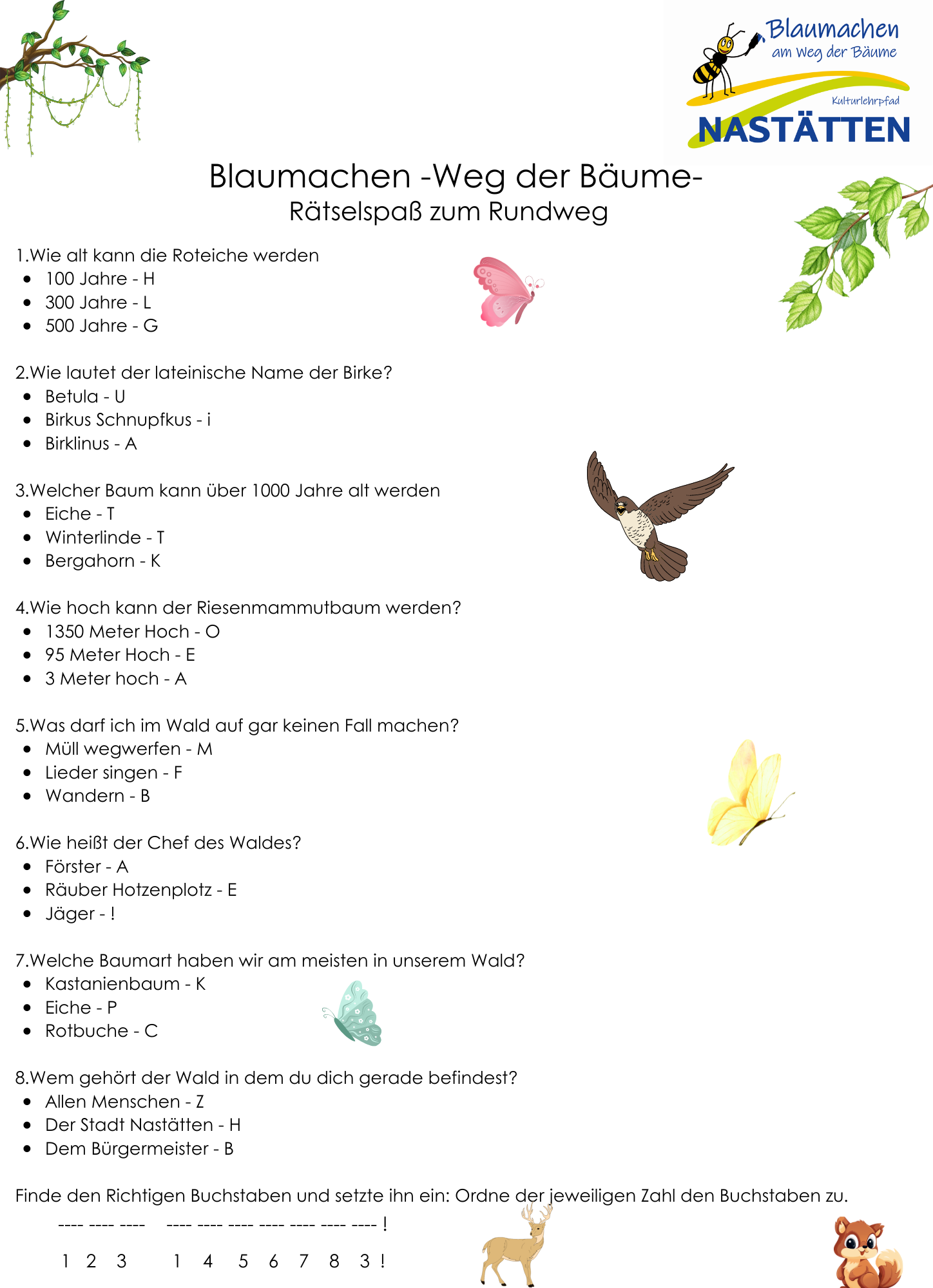 Blau machen -Weg der Bäume- - 1 Blau machen -Weg der Bäume- - 1